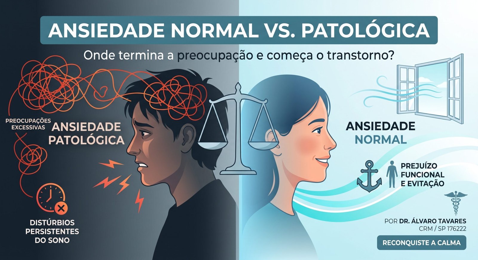 Ansiedade Normal vs. Patológica: Onde termina a preocupação e começa o transtorno?