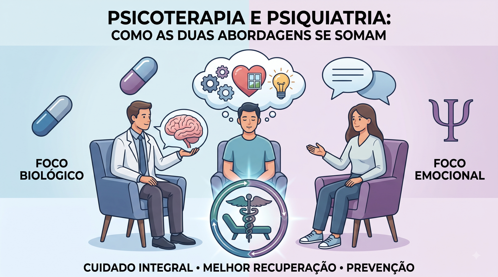 Psicoterapia e Psiquiatria: Como as Duas Abordagens se Somam
