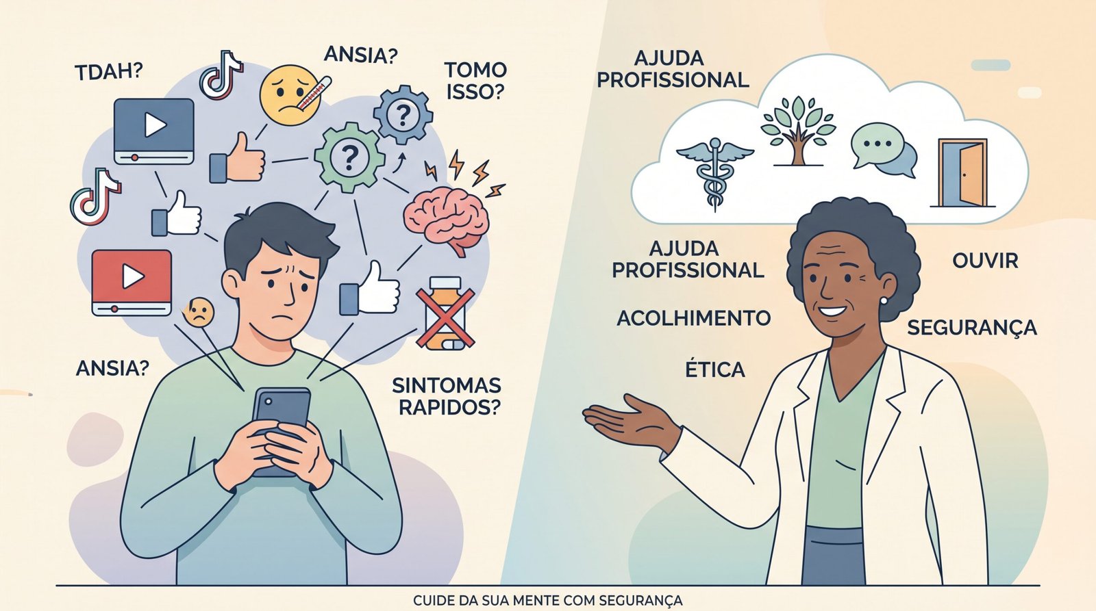 Os Perigos do Autodiagnóstico e da Automedicação na Saúde Mental